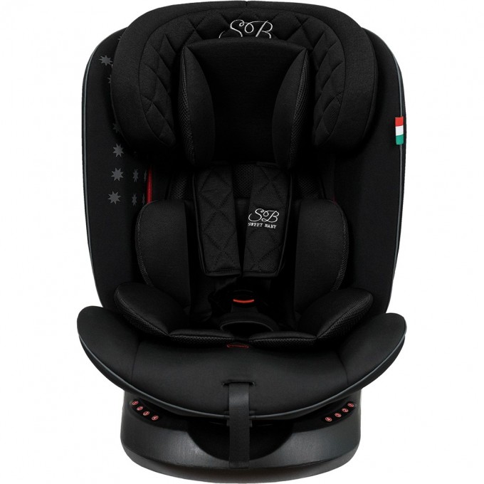 Автокресло группа 0123 (0-36) SWEET BABY FORTUNA 360 SPS ISOFIX Black 427025