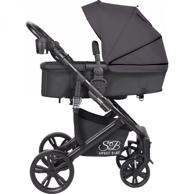 Коляска-трансформер 2в1 SWEET BABY COMFORT Black Grey 426962